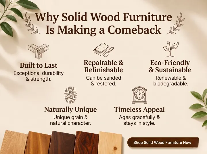 Why Solid Wood Furniture Is Making a Comeback