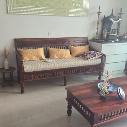 wooden sofa set
